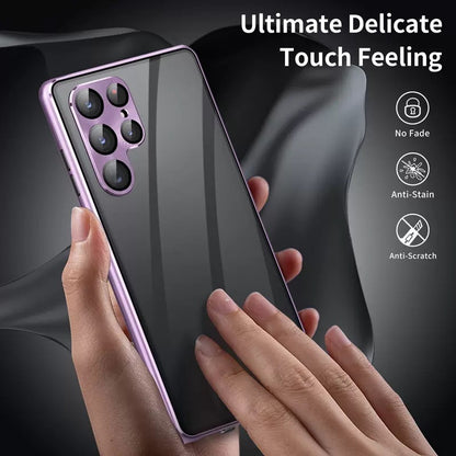 New Samsung Peep-proof Magnetic Mirror Universal Magnetic King Phone Case